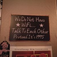 No wifi...what is really cool at Tusen and 2 Restaurang and Bar in Malmo