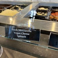 vegan cheese as an alternative option  at Craft Pies Pizza Company in Denison