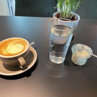 Cappuccino and Mint Water  at vorveg in Hannover