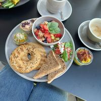 Sporty breakfast platter at vorveg in Hannover