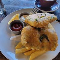 Tofu n chips at Bin44 Restaurant + Bar in Wellington