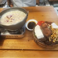 Rose soy milk hot pot at Gu Li Zi Ran Feng Wei in Tainan