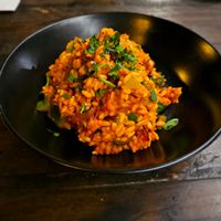 Gluten free vegan risotto.  at Harry's Beach Bistro in Caloundra