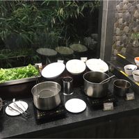 Noodles station at Tian Fu Lou in Guilin