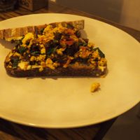 Scrambled tofu at DopHert in Amsterdam