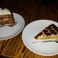 Chocolate coconut cake and berry pie at DopHert in Amsterdam