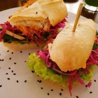 kimchi banh mi sandwich at DopHert in Amsterdam