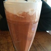milkshake with vegan whip-cream  at DopHert in Amsterdam