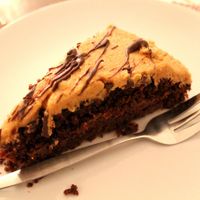 Chocolate peanut butter brownie (Amazing) 100% VEGAN :) at DopHert in Amsterdam