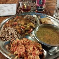 Lunch menu at Vegetarian Club Gouranga in Prague