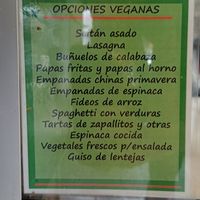 Vegan options at Rico Vegetariano in San Carlos De Bariloche