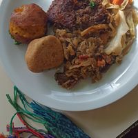 A small plate is affordable at Rico Vegetariano in San Carlos De Bariloche