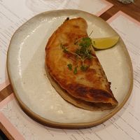 Yellow pea paratha at Lahpet in London