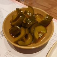 Pickled cucumber at Lahpet in London
