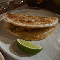 Yellow pea paratha at Lahpet in London