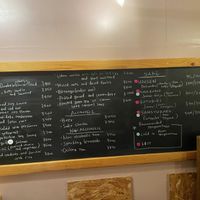 Menu with vegan options   at Sake and Snacks Noraya - 日本酒とおつまみ ノラや in Naoshima