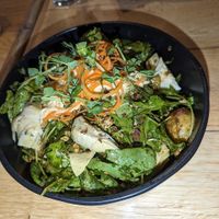 Pesto potato salad with artichokes at Kopi and Chai in Sheffield