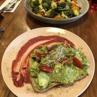 avocado toast minus feta and poached egg  at The Nourish Eatery in Sunbury