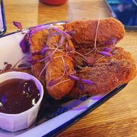 vegan southern fried chicken strips  at Belushi's   in Edinburgh