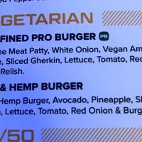 vegetarian & vegan burger  at Belushi's   in Edinburgh