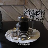 The French press coffee was not so good (too weak, even after waiting to brew a good long time) and there were ants in the sugar. at The Fix in Nevada City