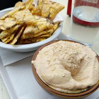 Buonissimo hummus! at Caffè Rosso in Venice