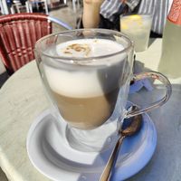 Soy latte at Caffè Rosso in Venice