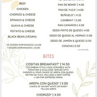 Vegan black bean empanada   at Cositas Cafe in New York City