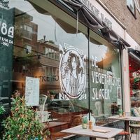 Outside at De Vegetarische Slager Shop in Rotterdam