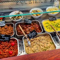 What you can but or have as a lunch at De Vegetarische Slager Shop in Rotterdam