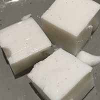 Dessert! I opted to not get the fried version. In reality, there are four pieces served, but I ate one before snapping a picture    at Onolicious Hawaii in Cincinnati