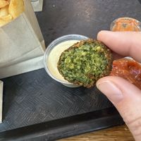 Crisp outside, soft inside   at Goldie - Midtown in Philadelphia