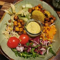 "Jungfernfahrt" Bowl (vegan) at Kartoffelkogge in Rostock
