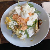 Gefüllte Kartoffel mit diversen Toppings  at Kartoffelkogge in Rostock