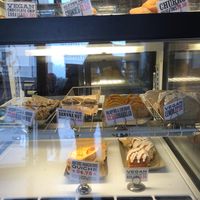 Multiple clearly marked Vegan Pastries :) at Coffee Fox in Savannah