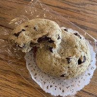 Vegan chocolate chip cookies at Coffee Fox in Savannah