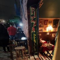 Very small door, be sure not to miss it. at Buona Fatia in Sao Paulo