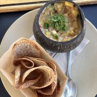 Coconut ceviche   at Malibu Farm in San Diego