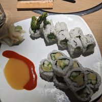 Crunchy veggie roll (bottom) and spicy miso roll (top). at Katsu-Ya of Japan in Appleton