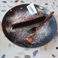 Chocolate cake at The Hummus Connection  in Nuremberg