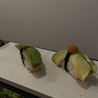 Avocado sushi 2 ways 🤤   at sushi bar fish 4 u in Tokyo