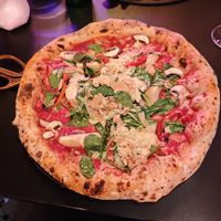 Sophia Loren pizza with extra vegan cheese at Nuvola Napoli in Cologne