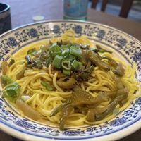 Noodles with sesame sayce  at Maoji in Milan