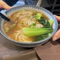 Rice noodles in broth  at Maoji in Milan