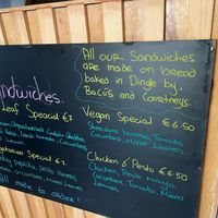 Vegan special sandwich on menu at Pig & Leaf  in Dingle