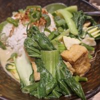 Green curry with tofu at IZU asian bistro in Frankfurt