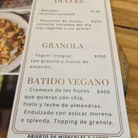 Cardapio 2 at Calma Gluten Free - Maybe closed in Punta Del Este