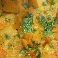 Vegan couscous  at Le Rif Cafe in North London