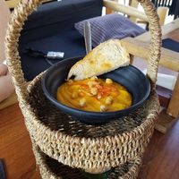 Pumpkin Hummus at Praia Amador in Panama City