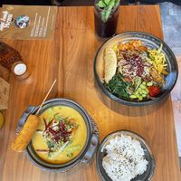 Atsui Udon (top) Peanut Lovers Bowls (bottom)  at Cham  in Hamburg